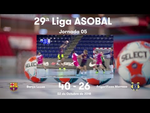 LIGA ASOBAL J05: Barça Lassa - Frigoríficos Morrazo 40-26