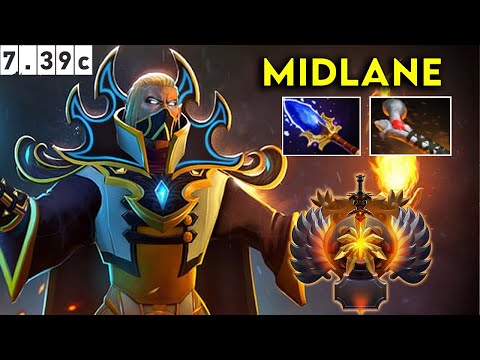 Invoker Immortal Midlane - Dota 2 Patch 7.39c Pro Pub Gameplay