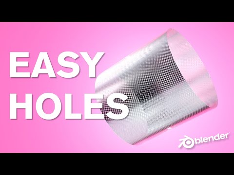 BLENDER TASTY TUTORIAL: EASY HOLES IN BLENDER 2.91 + FREE SOURCE FILE!