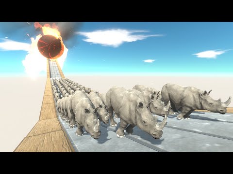 Risky Thrill Ramp Challenge - Animal Revolt Battle Simulator