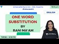 SSC CGL 2019 One Word Substitution English Grammar Unacademy Live SSC Exams Rani Ma Am