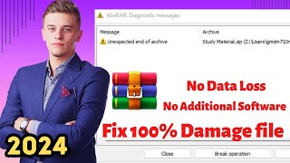 How to fix Damage or Corrupted RAR / ZIP file | Unexpected end of archive Error
