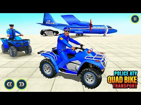 US Police Transport Games: ATV Quad Bike Car Truck Innovative - Android iOS Gameplay