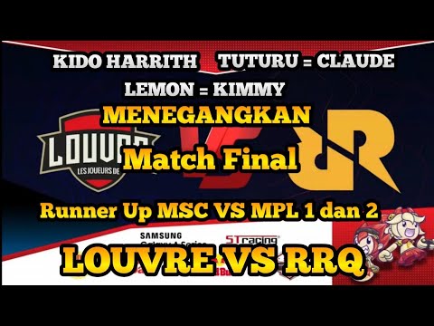 Menegangkan. Final Match 3 RRQ VS LOUVRE.  Game Prime 2019. Mobile Legends