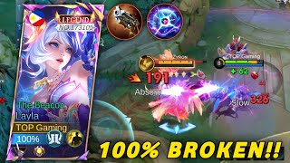 Download lagu ' DAMAGE HACK!? ' META LAYLA SOLO KILL EMBLEM HACK BUILD! (100% Broken!) - Mobile Legends mp3
