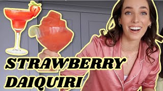 FROZEN STRAWBERRY DAIQUIRI SUMMER COCKTAIL // Irish Girl makes Cocktails at home | Ciara O Doherty