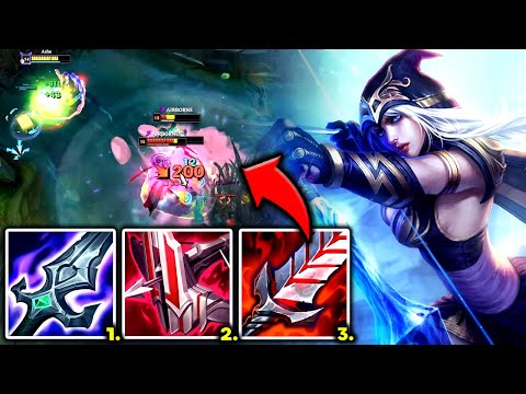 ASHE TOP IS LEGIT UNFAIR TO PLAY AGAINST (200% LIFESTEAL ASHE) - S13 Ashe TOP Gameplay Guide