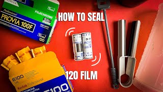 How To Seal 120 Film - Unload a finished roll of medium format film