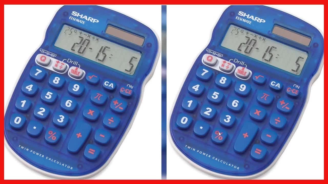 Sharp EL-S25BBL Math Quiz Calculator: Fun Learning Meets Durable Design