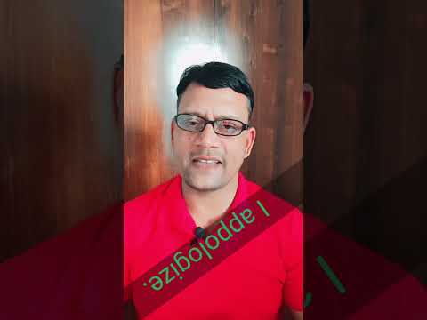 Different ways to say 'I am sorry'. #englishsir #shortvideos #viralvideo