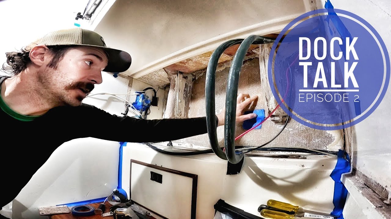 Dock Talk Ep 2: Major Structural Fiberglass Repair To Our 40 Year Old Sailboat  (Episode 42)