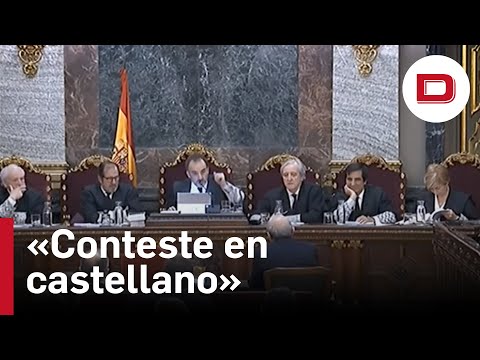 «Conteste en castellano o asuma las consecuencias», el juez Marchena durante el juicio del 'procés'