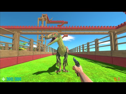 FPS Avatar with all weapons to fight with Godzilla - Animal Revolt Battle Simulator