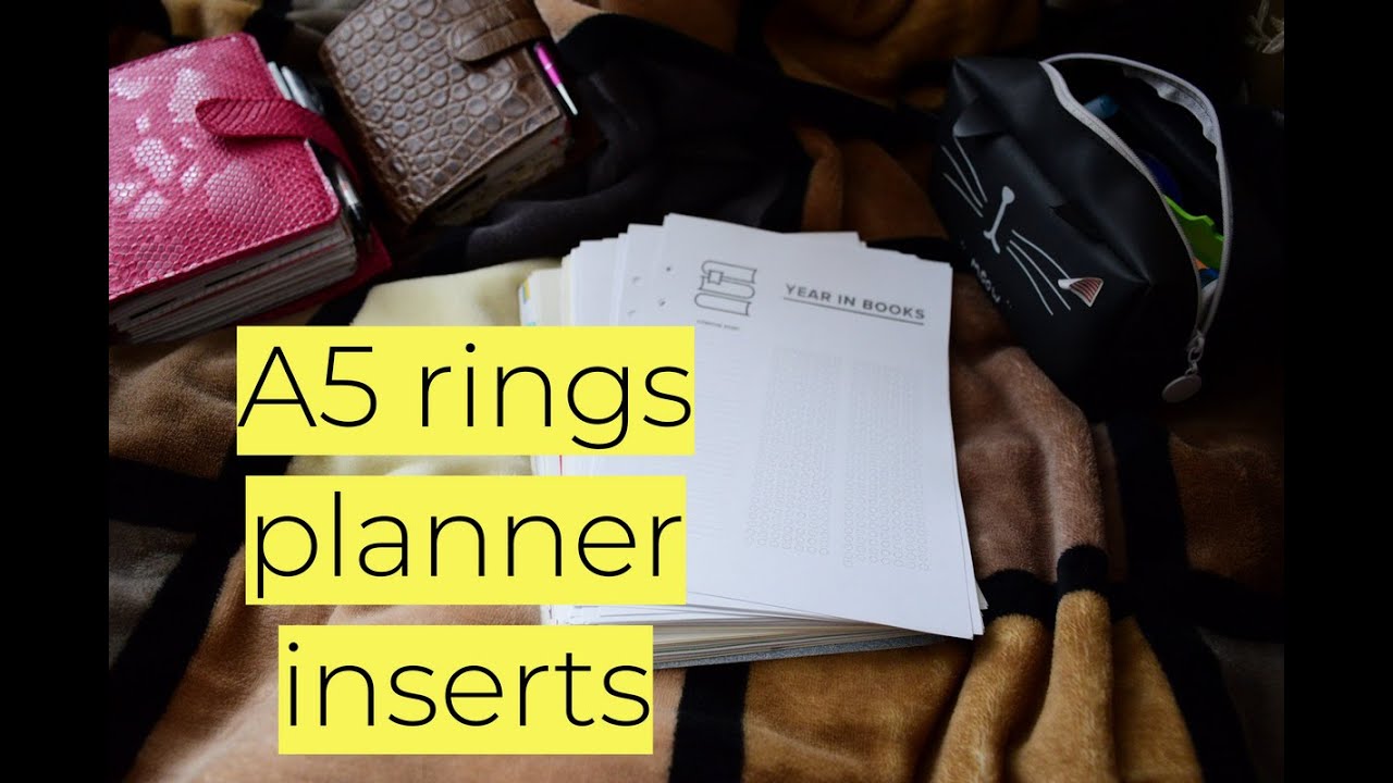 A5 RINGS/ A5 PLANNER INSERTS / PART 1