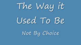 the way it used to be lyrics