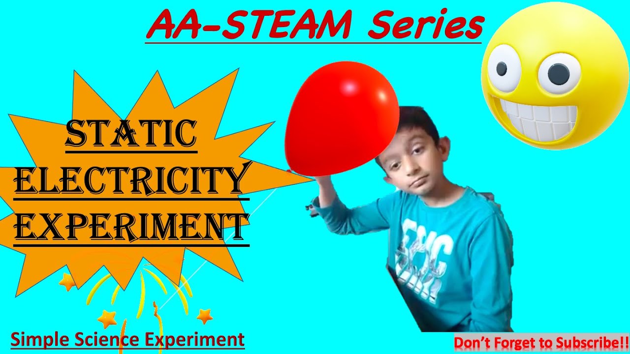 Simple Science Experiment | Balloon & Static Electricity Experiment | Science experiment for school