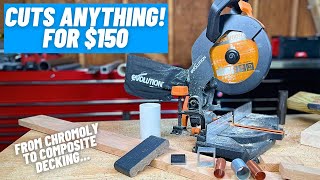Versatility on the Cheap! || Evolution R210CMS Compound Miter Saw Review