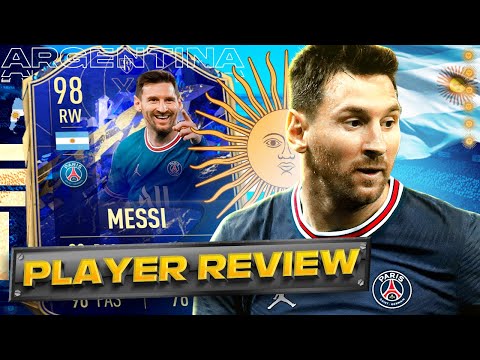 FIFA 22 | LIONEL MESSI 98 - TOTY | PLAYER REVIEW I FIFA 22 ULTIMATE TEAM