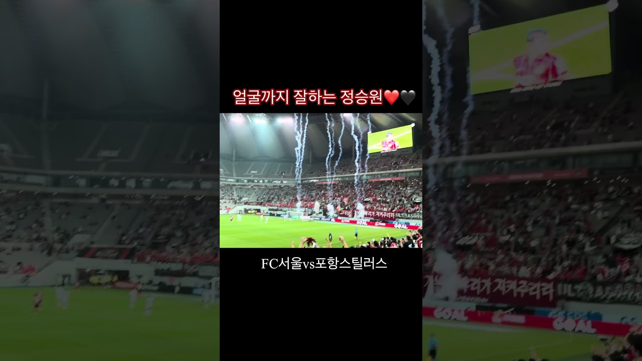 정승원 골⭐️❤️???? #fc서울 #정승원#k리그직관#포항스틸러스 #축구