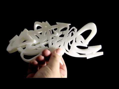 3d graffiti - graffiti technica 3d model