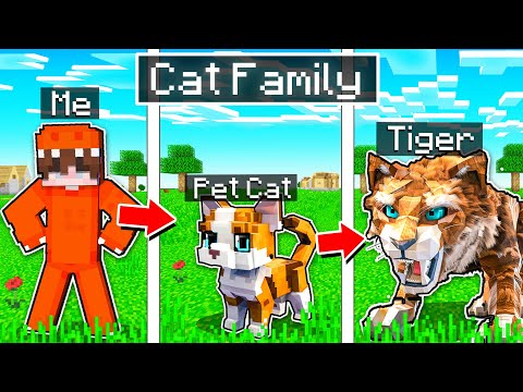 Dino Pranks Friend as CAT in Minecraft!