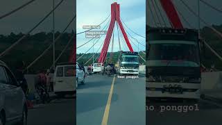 Download lagu Road trip jembatan penghubung Pulau Samosir‼️Pangururan, jembatan Tano Ponggol #Samosir #DanauToba mp3