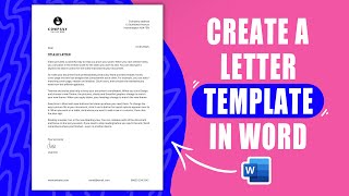 Download lagu Create a letter template in Word | with logo mp3