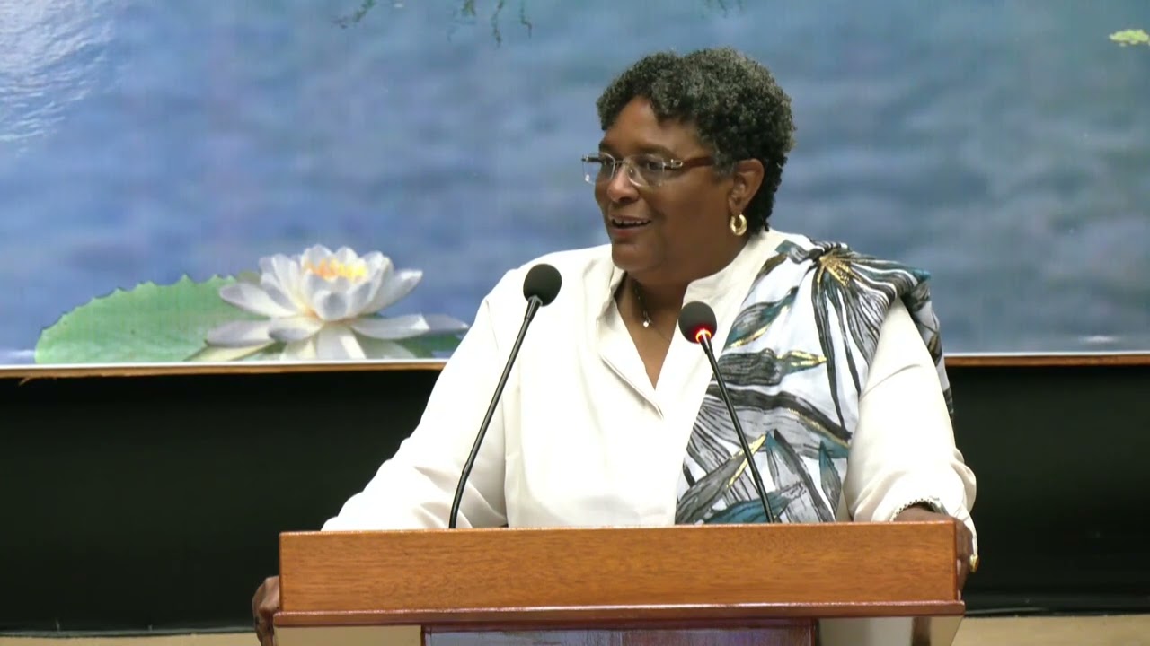 Barbados Prime Minister Mia Mottley delivers landmark address at Global Biodiversity Alliance Summit