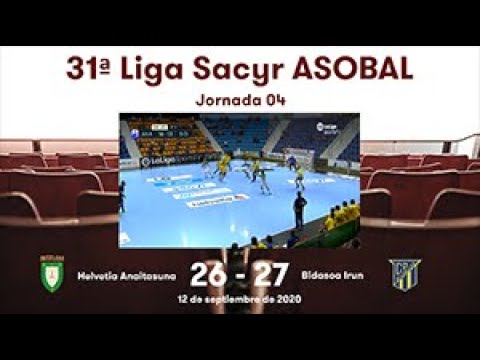 31ª Liga Sacyr ASOBAL J04: Helvetia Anaitasuna - Bidasoa Irún 26-27