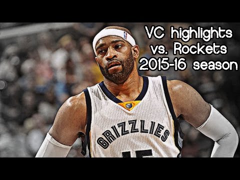 Vince Carter 10 pts, 3 reb & 2 ast vs. Rockets (NBA RS 2015/2016) - RAGE Alley-Oop Dunk!