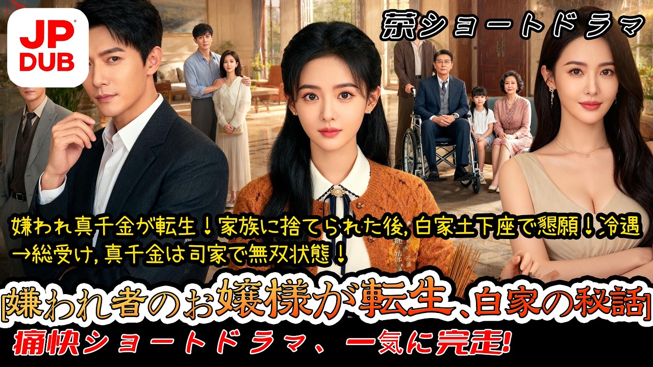 【日本語吹き替え完全版】嫌われ真千金が転生！家族に捨てられた後，白家土下座で懇願！冷遇→総受け，真千金は司家で無双状態！