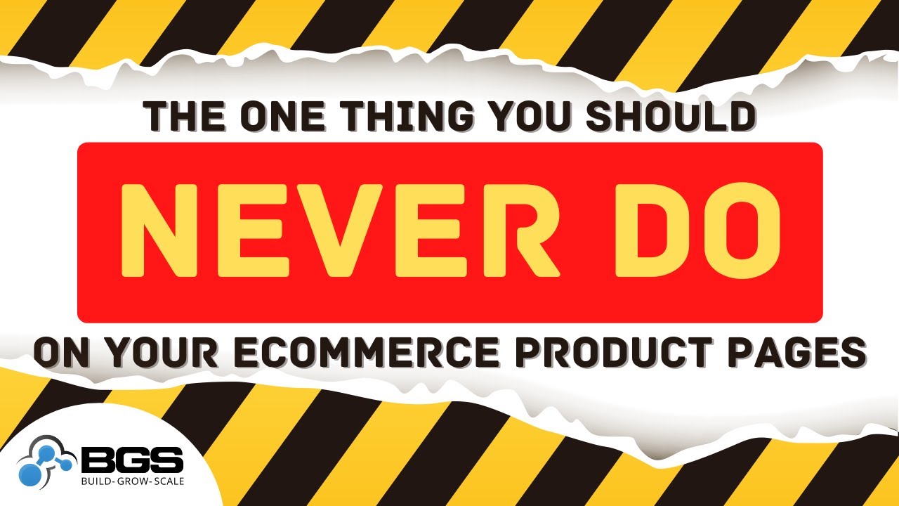The One Thing You Should Never Do on Your Ecommerce Product Pages