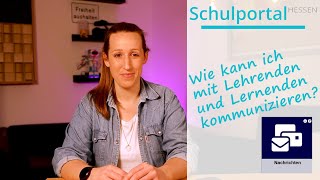 Schulportal Hessen für Lernende - Wie kann ich mit Lehrenden und Lerne
