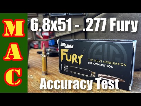 Sig SPEAR .277 Fury Match Ammo Accuracy Test