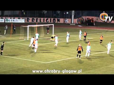 15.03.2014 Chrobry Głogów - UKP Zielona Góra 0-0 skrót meczu