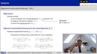 Vorlesung &quot;Signale und Systeme - Teil 1&quot;, 1. Einführung, Teil 3