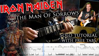 Iron Maiden - The Man Of Sorrows Dave Murray guitar solo lesson (with tablatures and backing tracks)