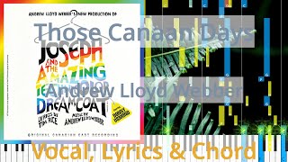 🎹Chord &amp; Lyrics, Those Canaan Days, Andrew Lloyd Webber, Synthesia Piano
