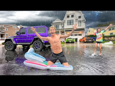 We Survived a MAJOR STORM!! *My Lamborghini Flooded*