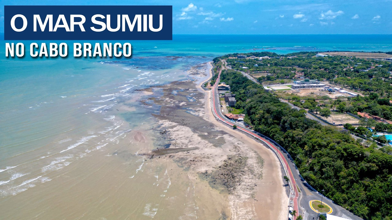 A PRAIA DO CABO BRANCO VIROU UM DESERTO EM JOÃO PESSOA