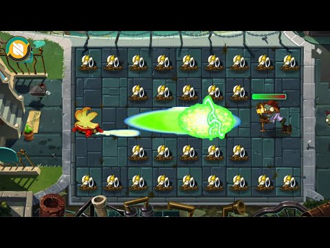 Pvz 2 - 100 Plants Level Max Vs Excavator Zombie 60000 Hp !! Plants Vs Zombies 2