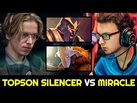 TOPSON vs MIRACLE — Silencer vs Juggernaut 100% Destroy 7.28 Dota 2