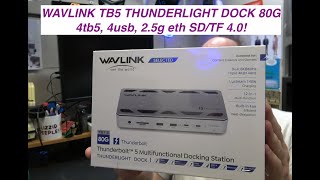 WAVLINK Intel Certified Thunderbolt 5 12-in-1Docking Station