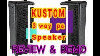 Video thumbnail for Kustom pa pa50 Speaker Review & Demo by Tech 360 Dallas