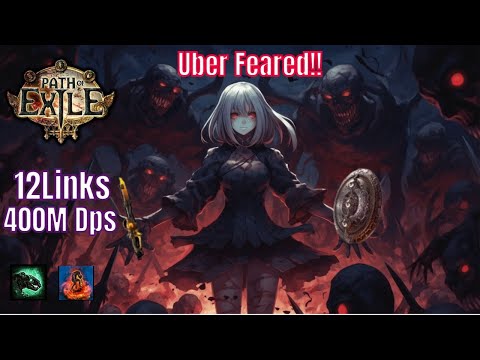 POE 3.21 | 12Links CARRION GOLEM (CI Version) - Uber Feared (Q100%+) Full run