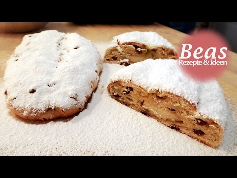 Saftiger CHRISTSTOLLEN mit Marzipan - Rezept um Stollen selber zu backen