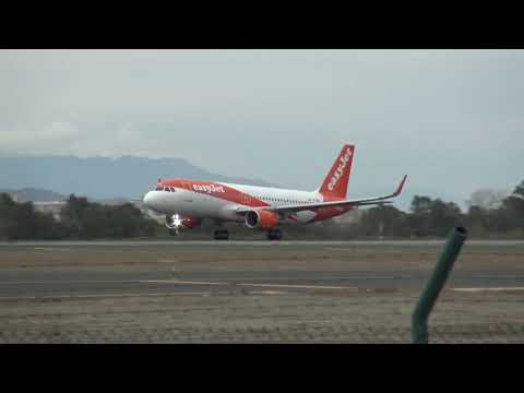 Easyjet Airbus 320 HB-JXU Take Off Malaga LEMG
