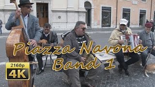 Piazza Navona Band, II ,Roma - Italy 4K Travel Channel