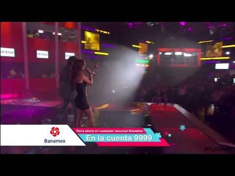 Anahi y Carlos Ponce en Teleton  Mexico  Rendirme En Tu Amor  03 12 2011