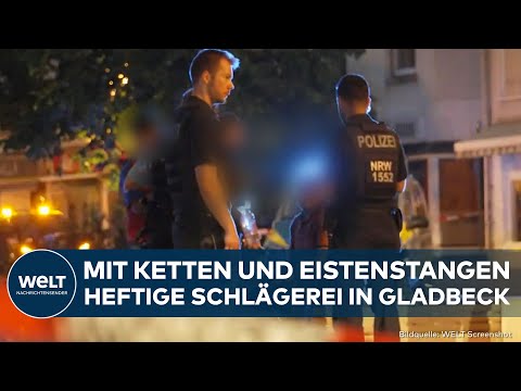 GLADBECK: Heftige Schlägerei! Familienmitglieder gehen mit Ketten und Eisenstangen aufeinander los